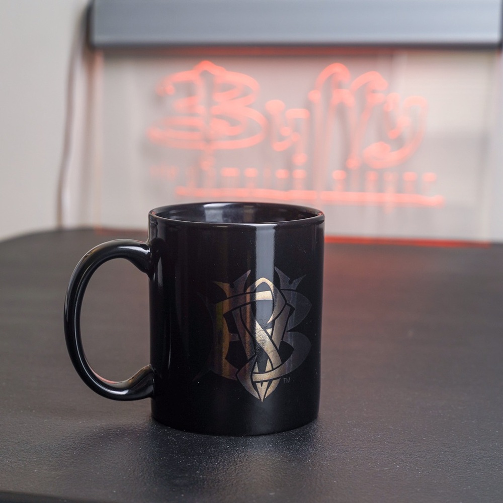 Buffy the Vampire Slayer Mug Vintage Metallic BTVS Logo Variation - Picture 4 of 9